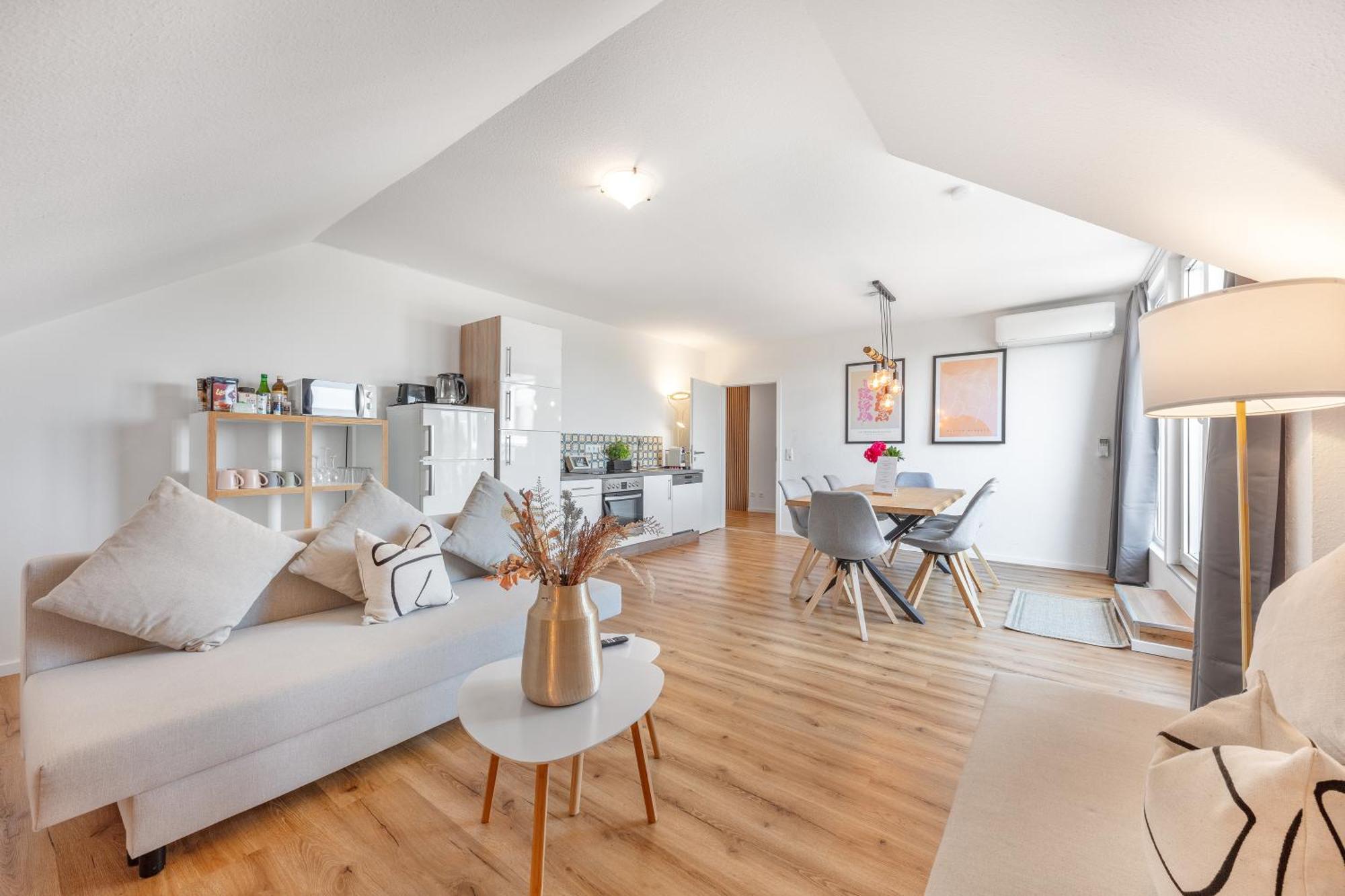 Mango Living I Stadtoase I Modern I 3 Schlafzimmer I 95 Qm I 9 Personen Mönchengladbach Værelse billede
